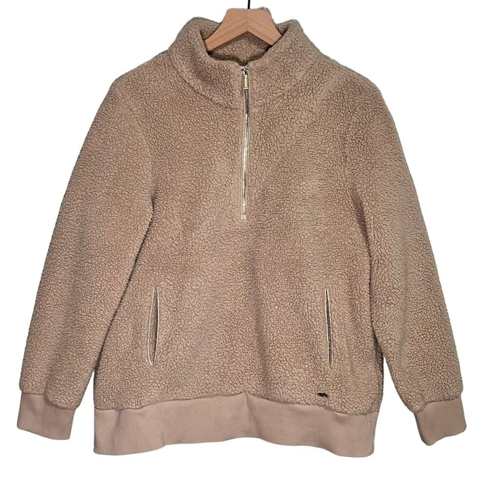 Calvin Klein Half-Zip Sherpa Jacket Size Medium